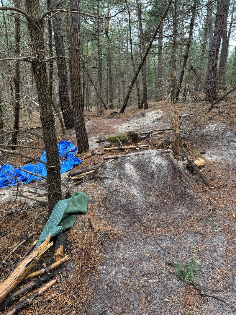 illegaal mountainbike parcours Schoorl22
